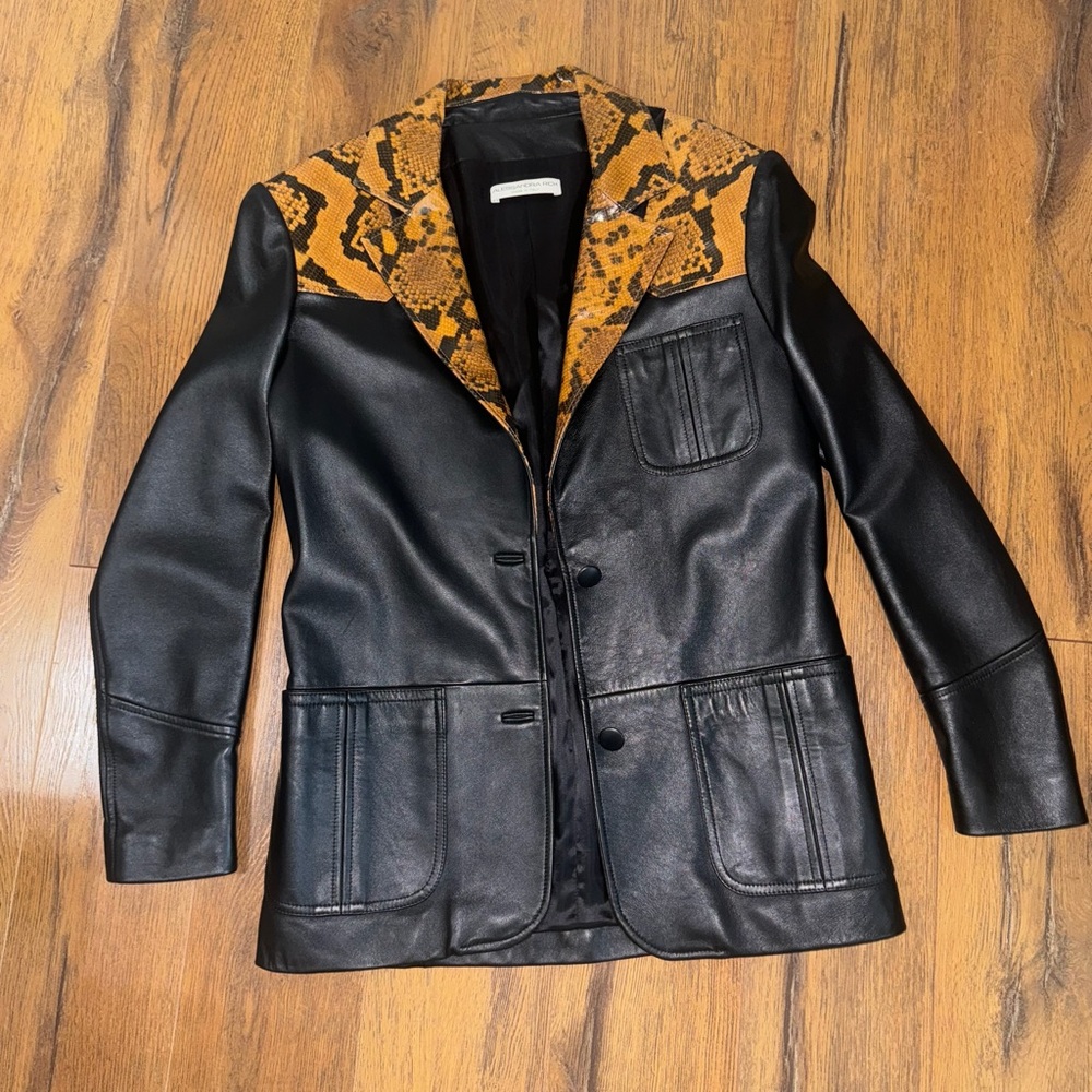 Alessandra Rich Python Leather Blazer Jacket. Siz… - image 7